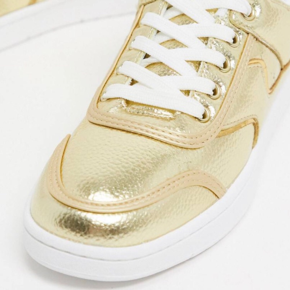 ASOS gold sneakers